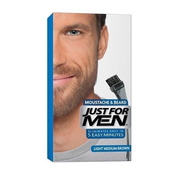 Just For Men Mustache & Beard Color Light Brown 1 Pack