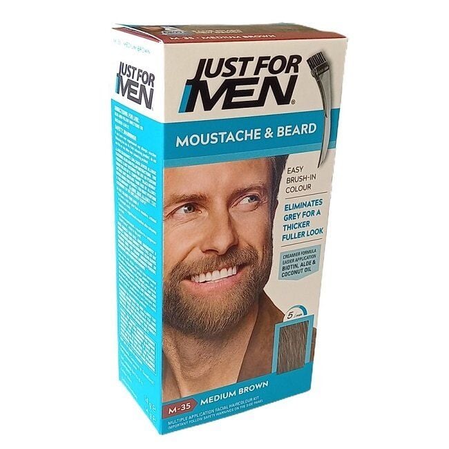 Just For Men Mustache & Beard Color Medium Brown 1 Pack