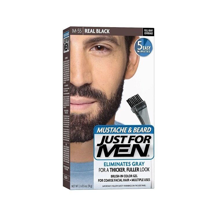 Just For Men Mustache & Beard Color for Natural Black Look