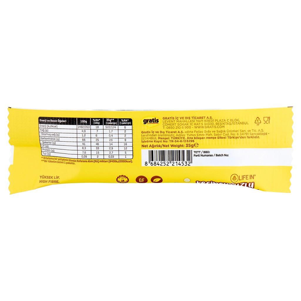 Life In Carob &amp; Banana Fruit Bar Nutritious Snack 35g
