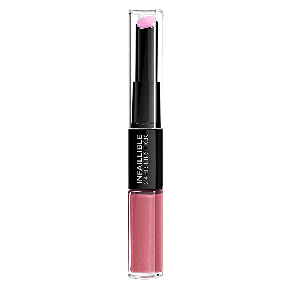 Loreal Paris Infaillible 2-Step Liquid Lipstick & Balm - Long Lasting, Moisturizing, Mask Resistant Makeup - Lipstick