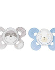 Chicco Orthodontic Pacifier - Physio Comfort Silicone Pacifier for Infants 0-6 Months, 2-Pack - Baby Care