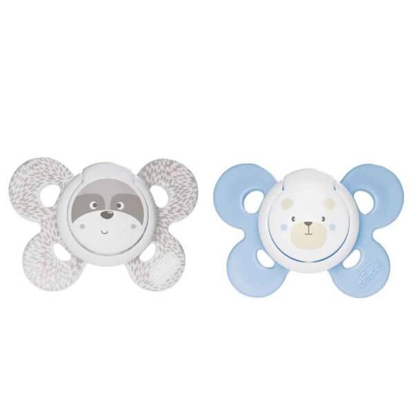 Chicco Orthodontic Pacifier - Physio Comfort Silicone Pacifier for Infants 0-6 Months, 2-Pack - Baby Care