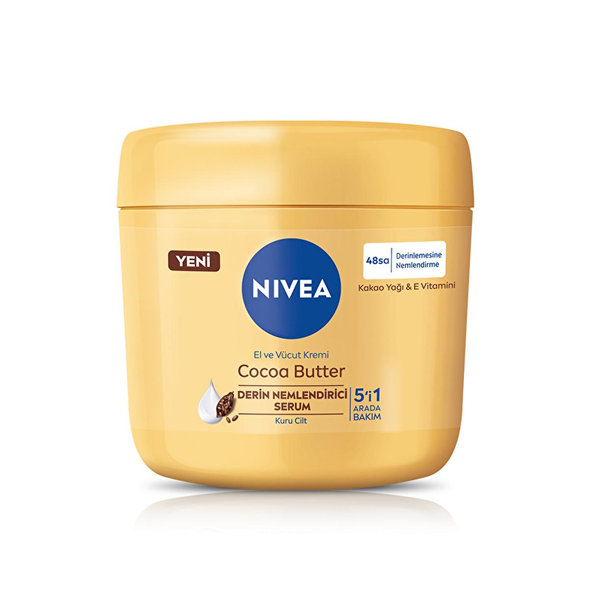 nivea cocoa butter body cream 400 ml, nivea cocoa butter cream with vitamin e, nivea moisturizer for all skin types NIVEA Cocoa Butter Body Cream - 48 Hour Moisturizer with Vitamin E | 400 ml NIVEA Cocoa Butter Body Cream - 48 Hour Moisturizer nivea, cocoa-butter, body-cream, moisturizer, skin-care, hydration, vitamin-e, dry-skin, personal-care, ai-generated