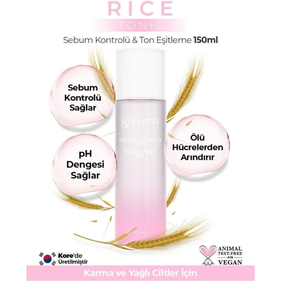 K-Lotus Rice Toner Sebum Balancing and Tone Evening 150ml
