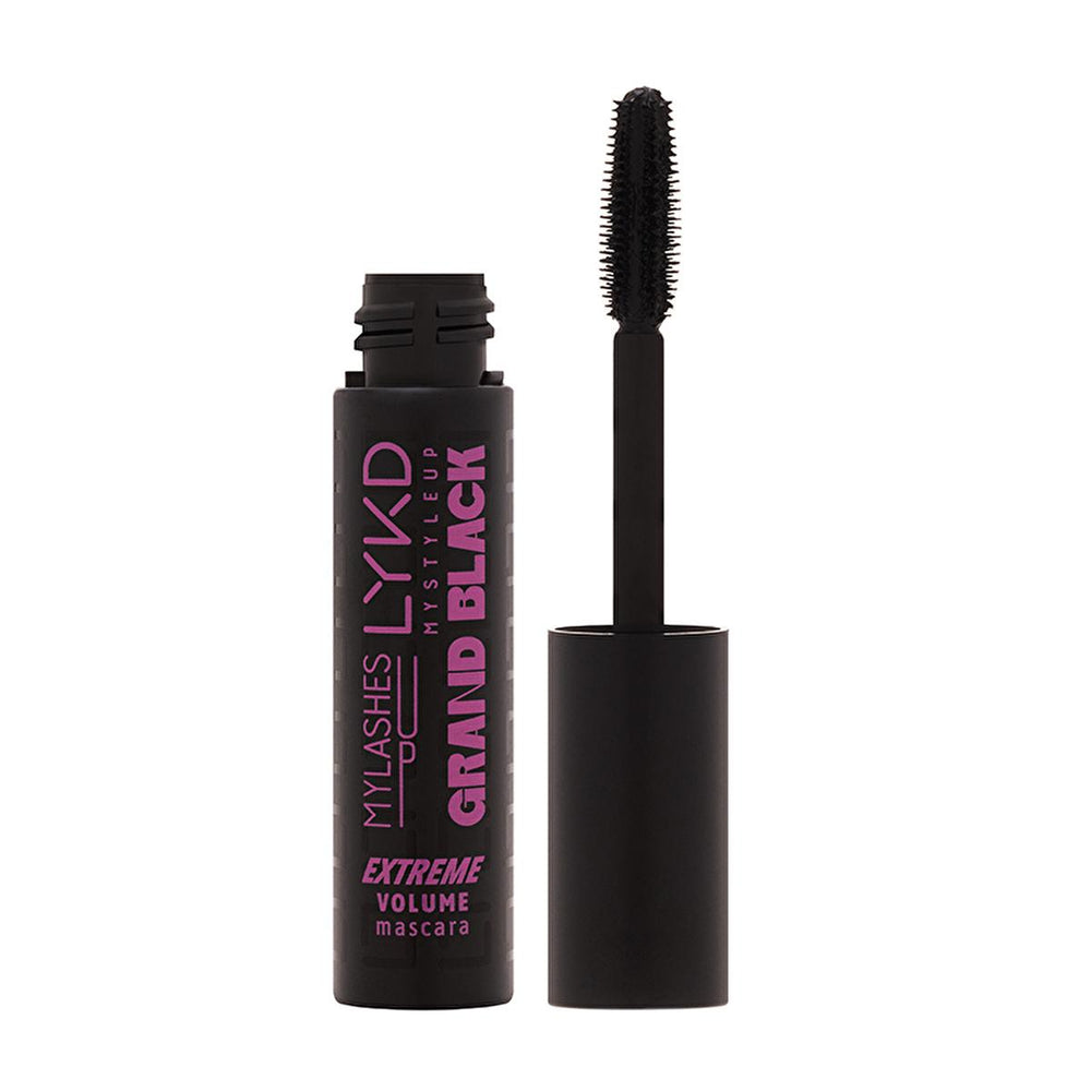 LYKD Grand Black Maskara - Volumizing & Ultra Black Mascara for Dramatic Eye Makeup - Mascara