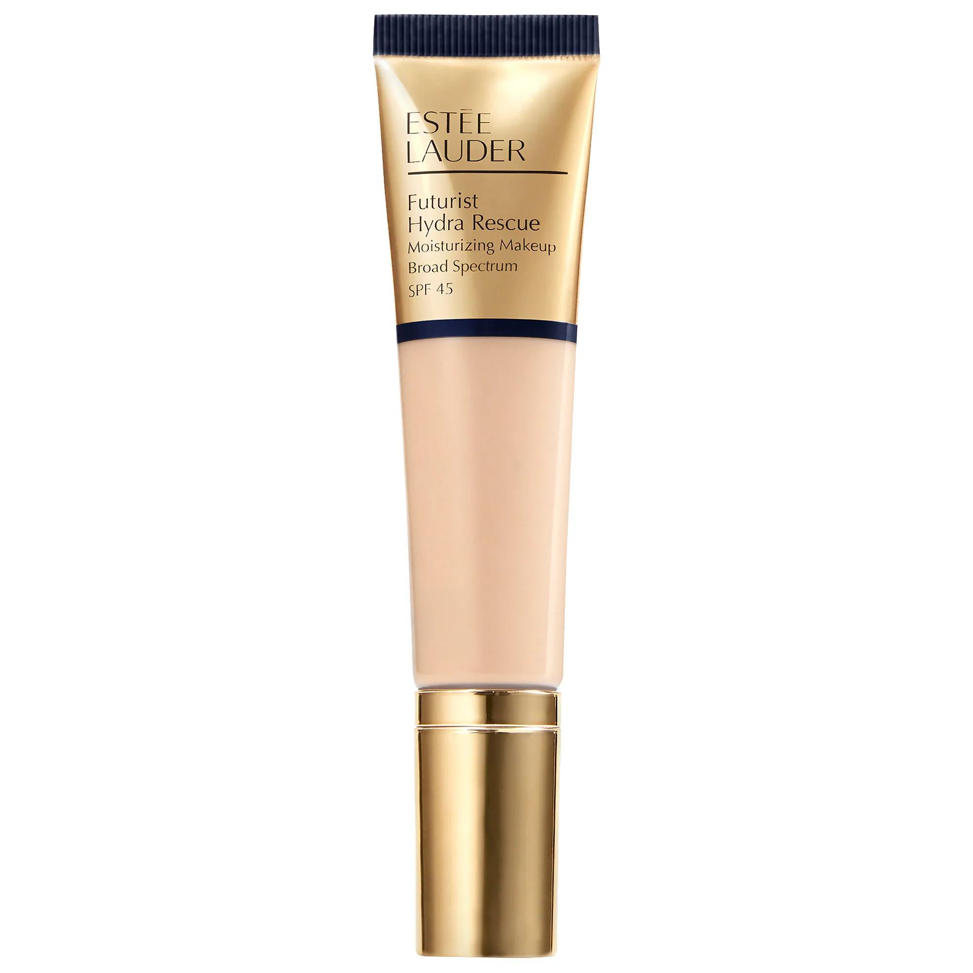 Estée Lauder Futurist Hydra Rescue Moisturizing Foundation SPF 45: Hydrating, Radiant Finish &amp; Long-Wear Coverage Estée Lauder Futurist Foundation SPF 45: Hydrating &amp; Radiant moisturizing foundation, SPF 45 foundation, radiant finish foundation, Estee Lauder foundation, hydrating foundation, foundation with SPF, long-wear foundation, medium coverage foundation, full coverage foundation, makeup with skincare benefits, foundation, makeup, face makeup, breathable coverage, sun protection, chia seed extract, pr