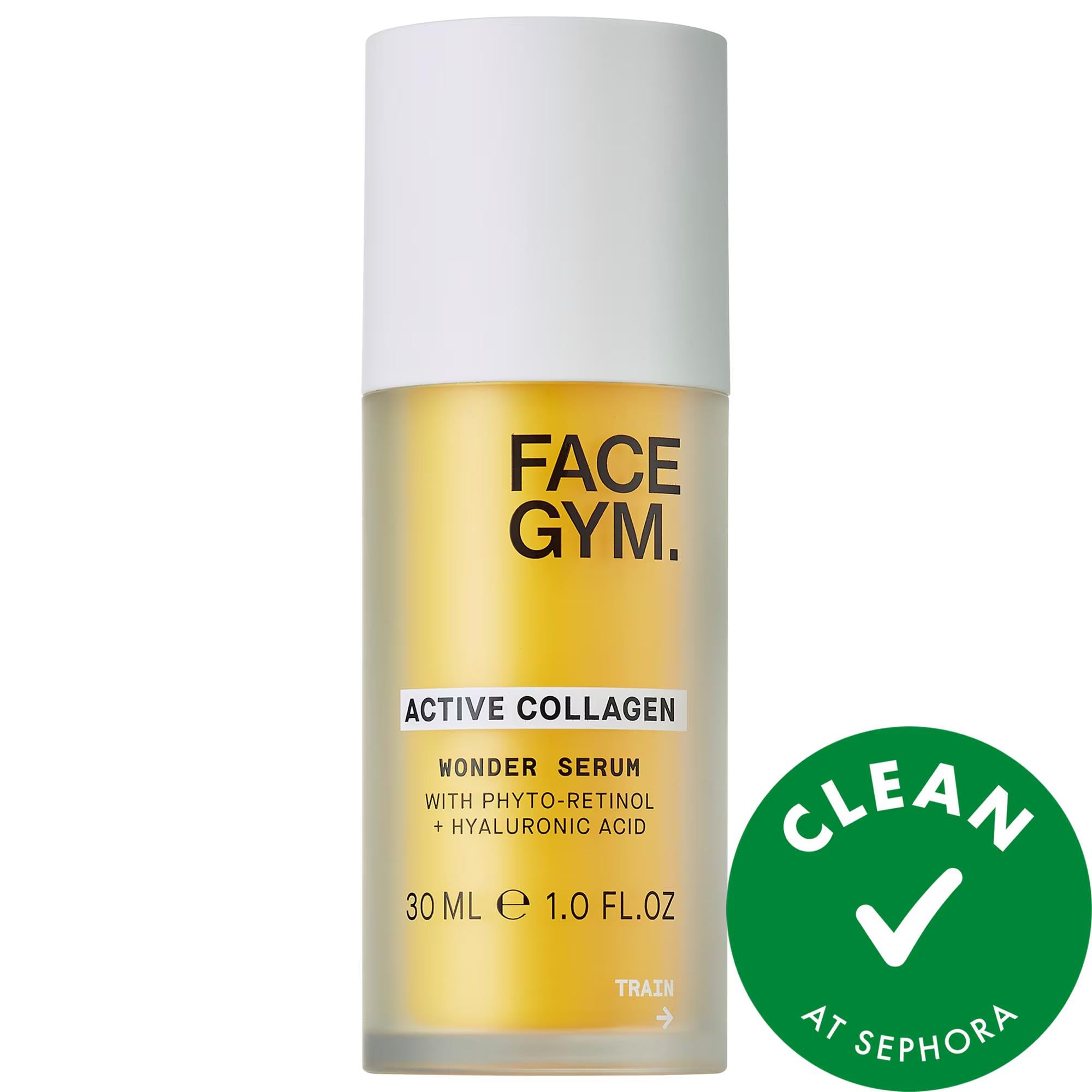 FaceGym Active Collagen Wonder Serum - Anti-Aging Brightening Serum for Dark Spots & Fine Lines FaceGym Active Collagen Wonder Serum - Brightens & Hydrates Skin anti-aging serum, brightening serum, collagen serum, cruelty-free skincare, clean beauty products, hyperpigmentation treatment, dark spot correction, fine lines and wrinkles reduction, FaceGym, skincare, face serum, anti-aging skincare, brightening skincare, collagen boosting serum, radiant skin, youthful skin, ethical skincare, Sephora products