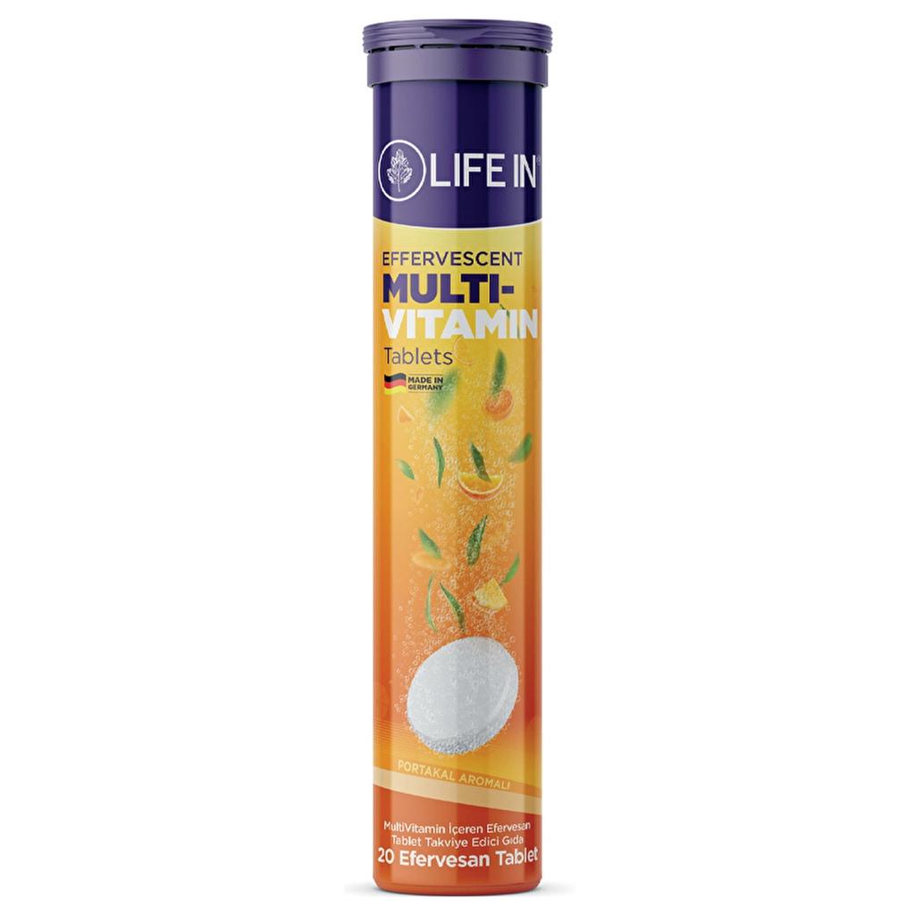 Life In Multivitamin Effervescent Daily Support, 20 Tablets