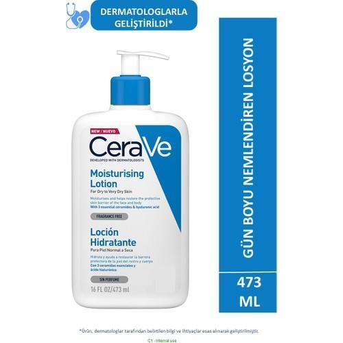 CeraVe Moisturizing Lotion 16.01 fl oz - Fragrance-Free, Hyaluronic Acid & Ceramide Rich for Dry Skin - Face Cream