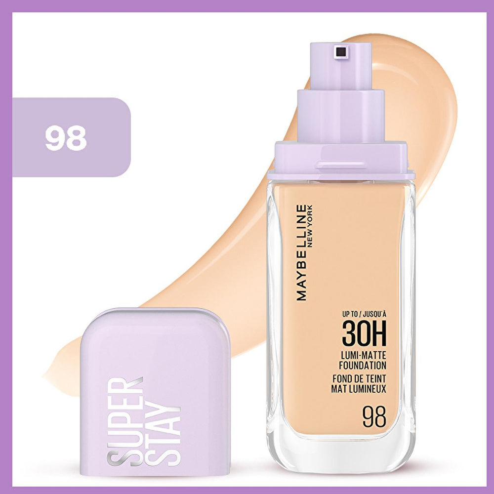 Maybelline Super Stay Lumi Matte Foundation: 30H Lightweight Satin Matte Coverage for Oily Skin, Natural Finish Maybelline Lumi Matte: 30H Lightweight Foundation for Oily Skin Maybelline foundation, Lumi Matte foundation, Long lasting foundation, Lightweight foundation, Satin matte foundation, Foundation for oily skin, Natural finish foundation, 30 hour foundation, Maybelline, Lumi Matte, foundation, long-lasting, lightweight, satin matte, oily skin, natural finish, 30-hour, makeup, face makeup, cosmetic, b