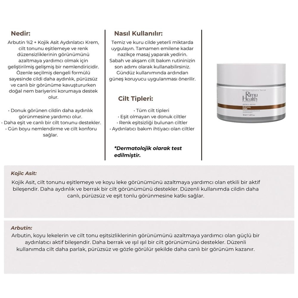 Rimu Health Brightening & Barrier Support Cream 50 ml