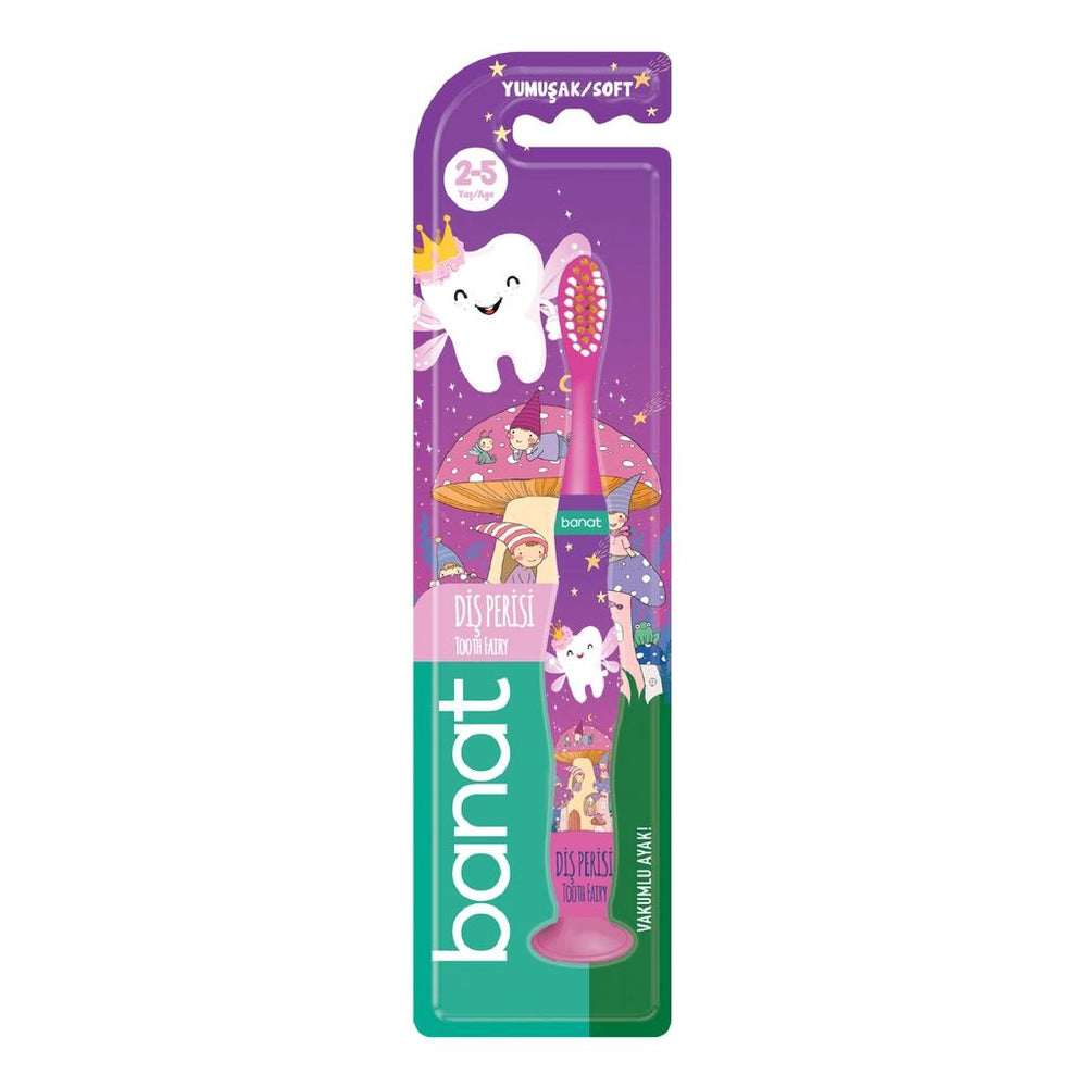 Banat Tooth Fairy Soft Kids Toothbrush (Assorted Colors)