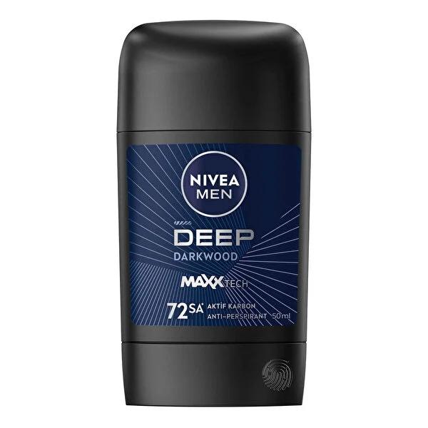 Nivea Men 72-Hour Anti-Perspirant Deodorant Stick with Active Carbon - Long Lasting Protection for Men Nivea Men 72h Deodorant Stick - Long Lasting Protection Nivea Men Deodorant, Anti-Perspirant Deodorant Stick, 72-hour Deodorant Protection, Active Carbon Deodorant, Men's Grooming Products, Long Lasting Deodorant, Men's Personal Care, Deodorant for Men, Nivea Deodorant Stick, Masculine Fragrance, Darkwood Scent, Dermatologically Tested Deodorant