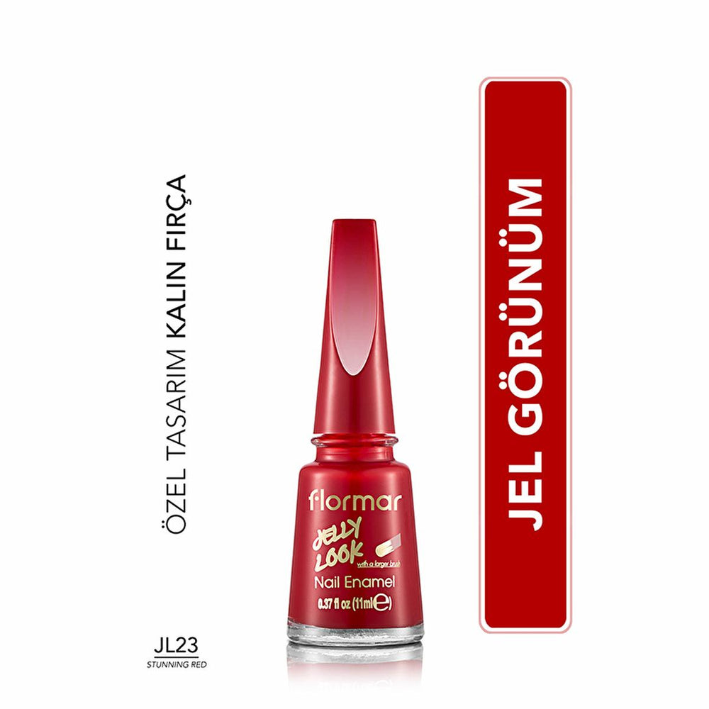 Flormar Jelly Look Nail Polish - High-Pigment, Gel Finish, Long-Lasting Nail Color - view 2