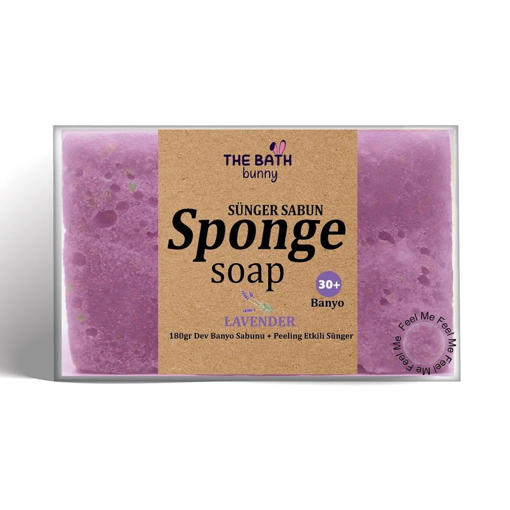 The Bath Bunny Lavender Sponge Soap with Peeling Effect 180g