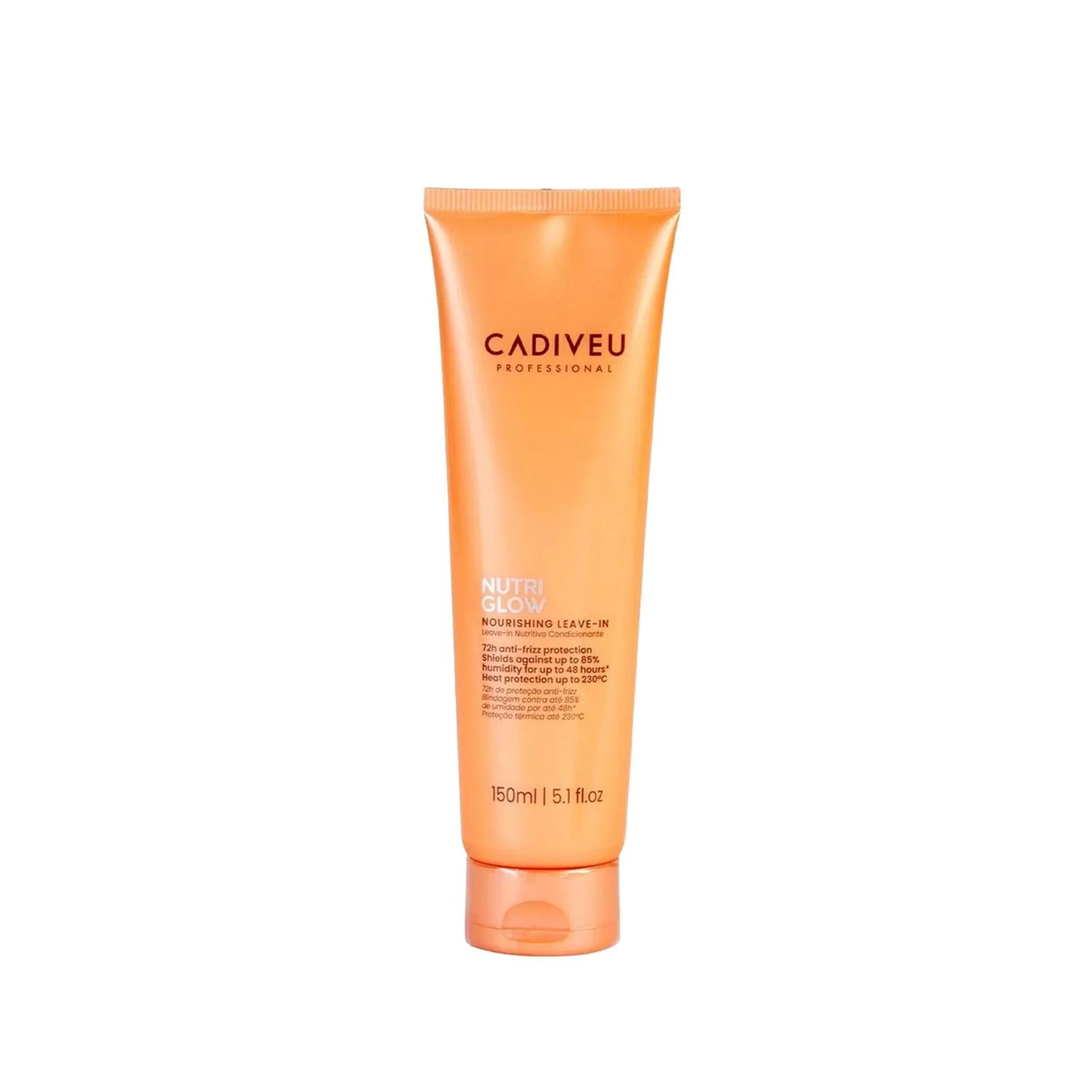 Cadiveu Nutri Glow Leave-in Hair Care Cream - 5.07 fl oz, Nourishing & Softening for Dry or Damaged Hair Cadiveu Nutri Glow Leave-in Hair Cream - Nourishing & Softening Hair care cream, Leave-in hair cream, Cadiveu Nutri Glow, Hair nourishment, Leave-in conditioner, Dry hair repair, Damaged hair care, Hair softening, Continuous hydration, Daily hair care, Hair care solution