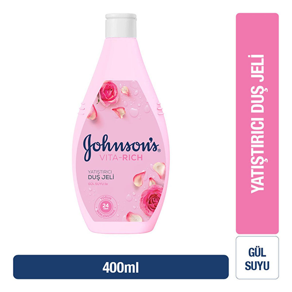 Johnson's Vita-Rich Rose Shower Gel - Moisturizing & Soothing 13.53 fl oz - Shower Gel
