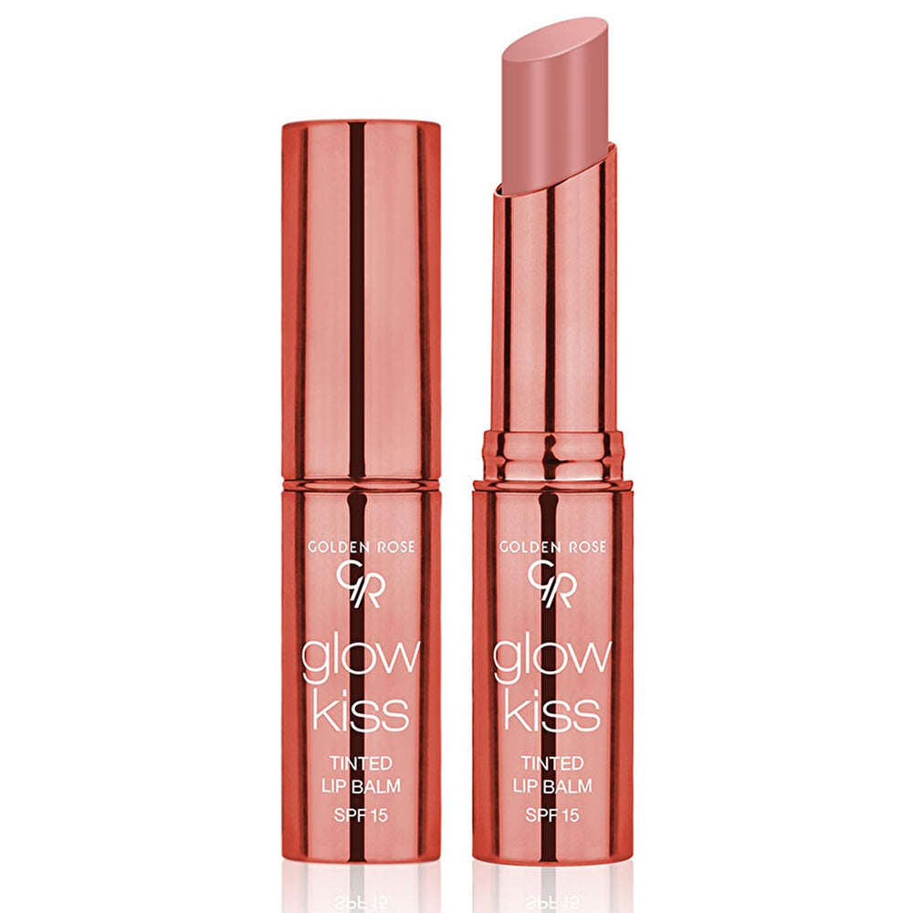 Golden Rose Glow Kiss Tinted Lip Balm - 01 Vanilla Latte for Women and Teenagers - Lip Gloss