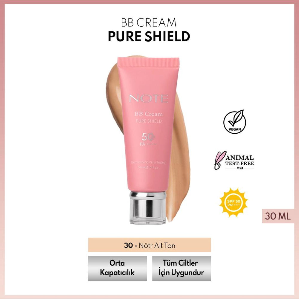 Note BB Cream Pure Shield SPF50+ Hydrating Complex 30 Neutral 35ml
