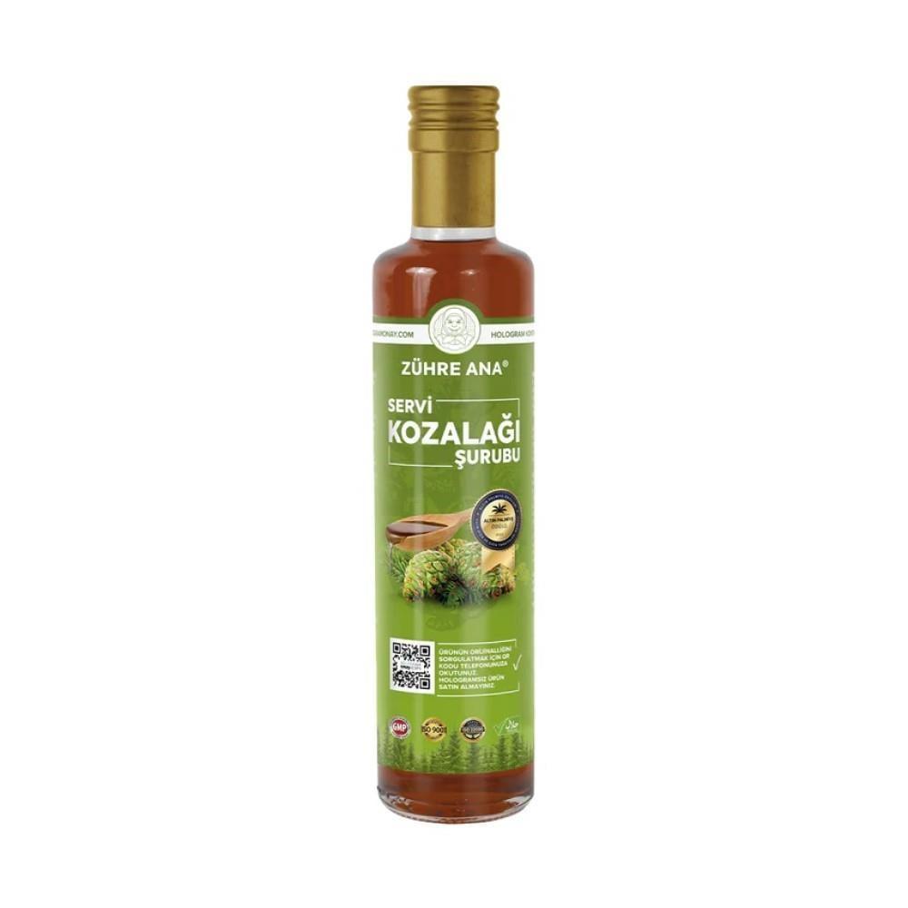 Zühre Herbal Syrup - 650ml Natural Immune System Support with Curcumin, Clove & Ginger Zühre Herbal Syrup - Natural Immune Support Herbal Syrup, Servi Kozalağı Şurubu, Natural Remedy, Immune System Support, Zühre Brand Syrup, Health Supplement, Liquid Form, Curcumin, Clove, Ginger, Sambucus Nigra, Peppermint Oil, Natural Health, Wellness Product, Adult Health, Children Over 11, Daily Supplement, Cold and Flu Season, Natural Ingredients, Anti-Inflammatory, Antioxidant