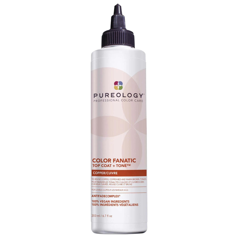 Color Fanatic Hair Gloss + Toner: Neutralize Brassiness, Enhance Warm Tones, Vegan Color Safe - For Blonde, Red, Copper Hair Color Fanatic Hair Gloss: Neutralize Brassiness & Enhance Color hair gloss, hair toner, brassiness neutralizer, color safe hair products, vegan hair care, cruelty-free hair gloss, warm tone hair enhancer, red hair gloss, copper hair gloss, blonde hair toner, hair care, color treated hair, oat milk, camellia oil, shine, vibrancy, brassiness, yellow tones, orange tones, salon quality, a
