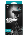 Gillette Mach3 Charcoal Razor Shaving Kit for Men - 3 Steel Blades, Microfine Protectors, Smooth Shave - view 2
