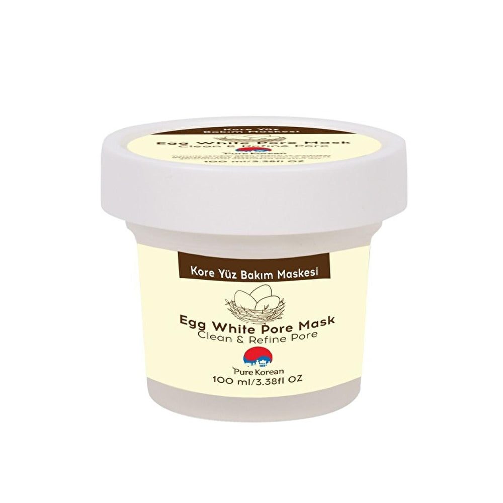 Pure Korean Egg White Face Mask for Pore Tightening & Deep Cleansing - Disposable Skincare for Oily Skin - Face Mask