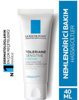 La Roche Posay Toleriane Sensitive Prebiotic Moisturizing Cream - Fragrance-Free, 48hr Hydration for Sensitive Skin - view 2