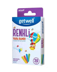 Getwell Colorful Adhesive Bandages for Kids & Adults 20 Count