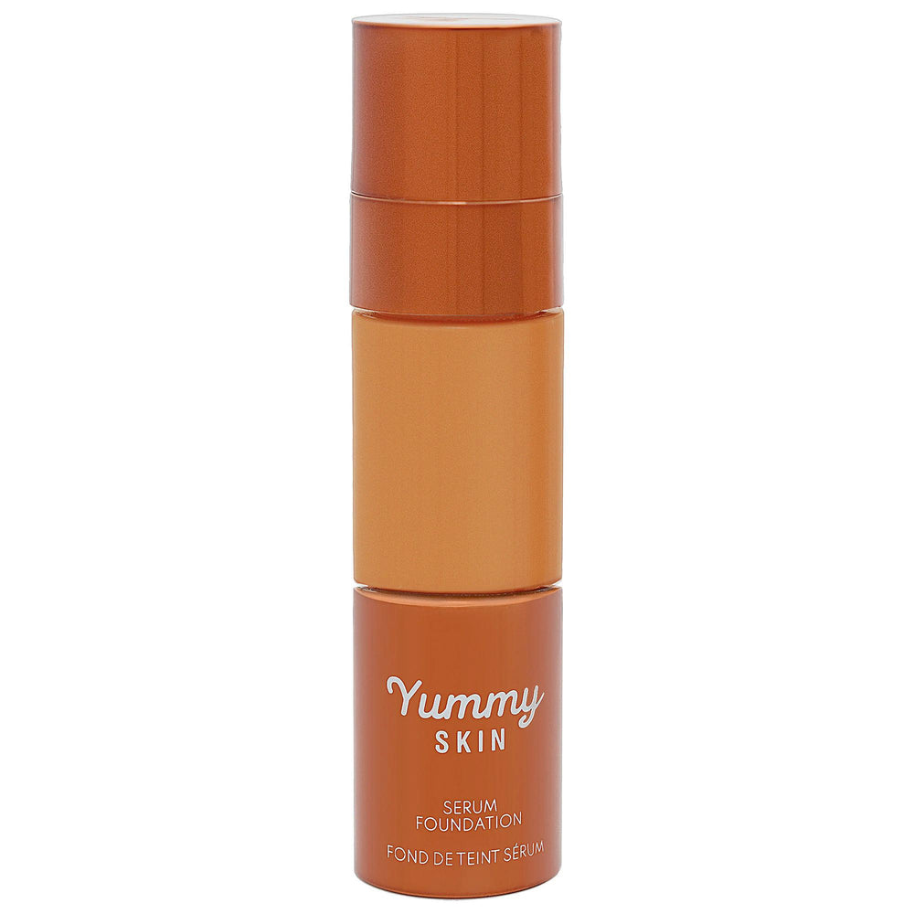 Yummy Skin Serum Foundation - Skincare-Hybrid Foundation for Natural-Looking Coverage Yummy Skin Serum Foundation - Natural Coverage & Skincare skincare-hybrid foundation, natural-looking coverage, hydrating foundation, clean beauty products, vegan cosmetics, liquid foundation, medium coverage, buildable coverage, Jojoba Oil, Hyaluronic Acid, Olive-Derived Squalane, cruelty-free, gluten-free, refillable packaging, everyday wear, long-lasting foundation, comfortable foundation