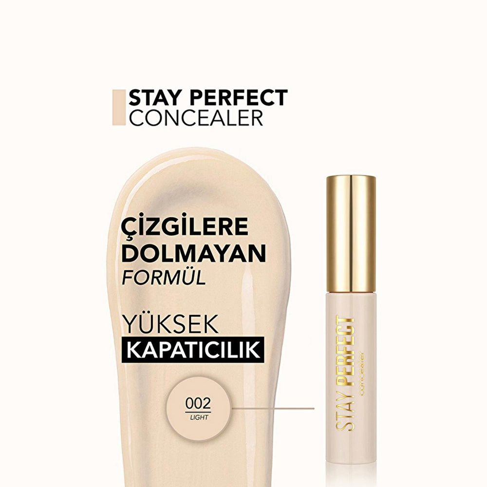 Flormar Stay Perfect: High Pigment Concealer - Long Lasting, Natural Finish, Full Coverage - Conceals Dark Circles & Blemishes Flormar Stay Perfect Concealer: High Pigment, Full Coverage Flormar concealer, high pigment concealer, long lasting concealer, natural finish concealer, full coverage concealer, concealer for dark circles, concealer for blemishes, non-creasing concealer, hydrating concealer, floral scented concealer, concealer, makeup, beauty, cosmetics, skin imperfections, even skin tone, dark circ