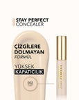 Flormar Stay Perfect: High Pigment Concealer - Long Lasting, Natural Finish, Full Coverage - Conceals Dark Circles & Blemishes Flormar Stay Perfect Concealer: High Pigment, Full Coverage Flormar concealer, high pigment concealer, long lasting concealer, natural finish concealer, full coverage concealer, concealer for dark circles, concealer for blemishes, non-creasing concealer, hydrating concealer, floral scented concealer, concealer, makeup, beauty, cosmetics, skin imperfections, even skin tone, dark circ