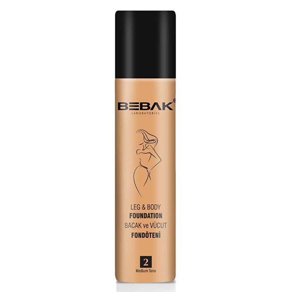 Bebak Leg Foundation Medium 75ml: Waterproof Leg Makeup for Flawless, Smooth Skin & Blemish Concealing Bebak Leg Foundation: Waterproof Makeup for Flawless Legs leg foundation, leg makeup, waterproof leg makeup, blemish concealing leg makeup, skin imperfection cover, leg skin tone evener, flawless legs, smooth leg skin, Bacak Fondöteni, foundation, makeup, waterproof, blemish concealing, skin imperfection, skin tone, leg, legs, beauty, cosmetics, smooth, flawless, even skin tone, water-resistant, special ev