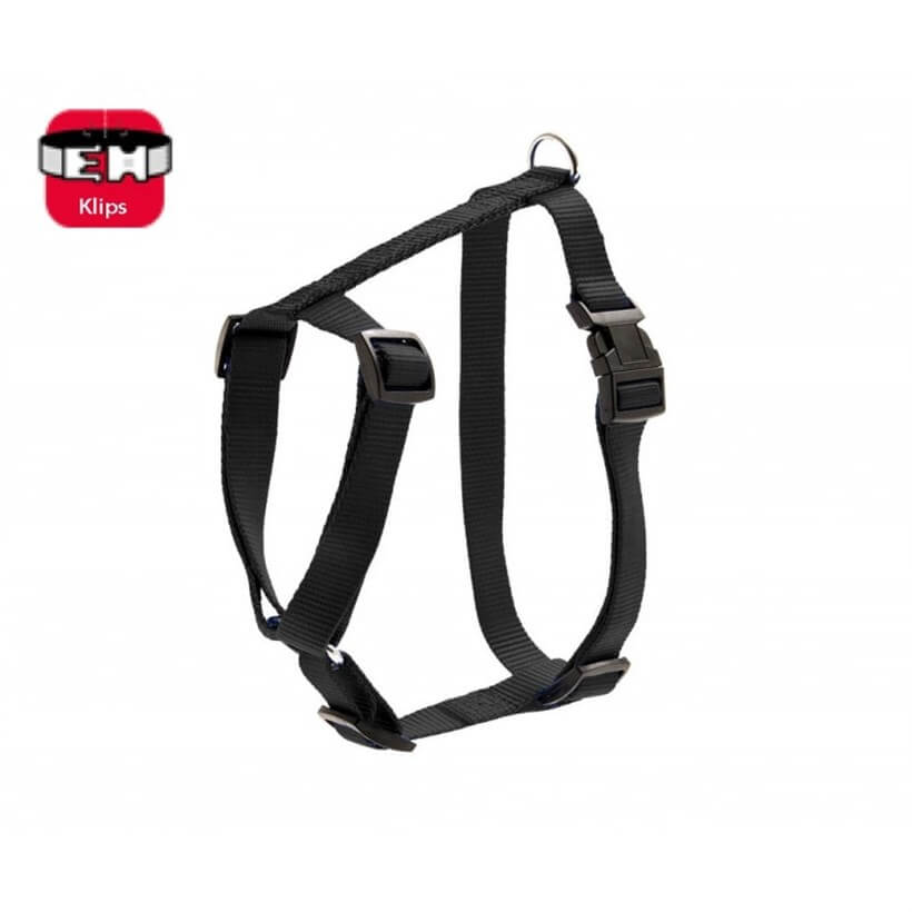 Karlie Basic Locking Dog Harness Durable Nylon Black 65-100 cm
