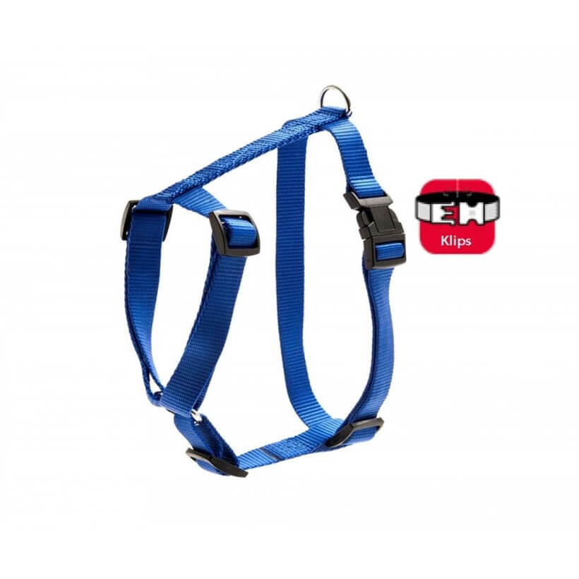 Karlie Basic Locking Dog Harness Durable Nylon Blue 45-70 cm