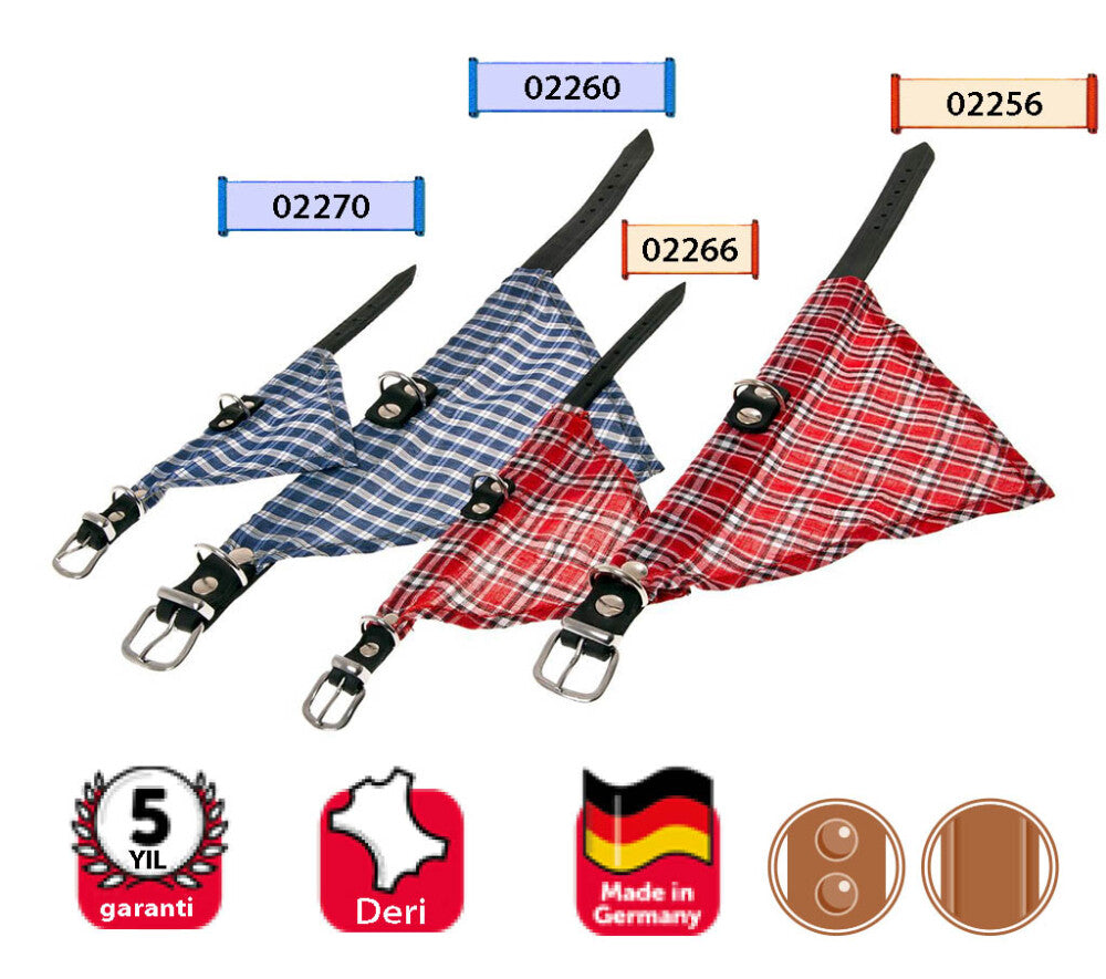 Karlie Leather Bandana Collar 32 cm Blue
