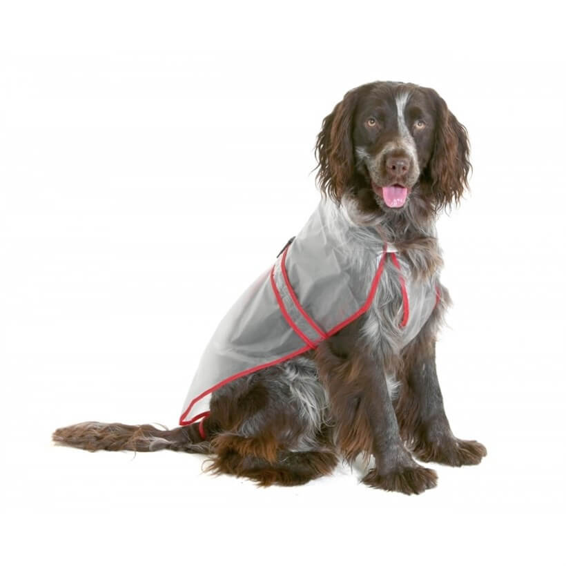 Karlie Transparent Dog Raincoat Waterproof Pet Jacket 38cm