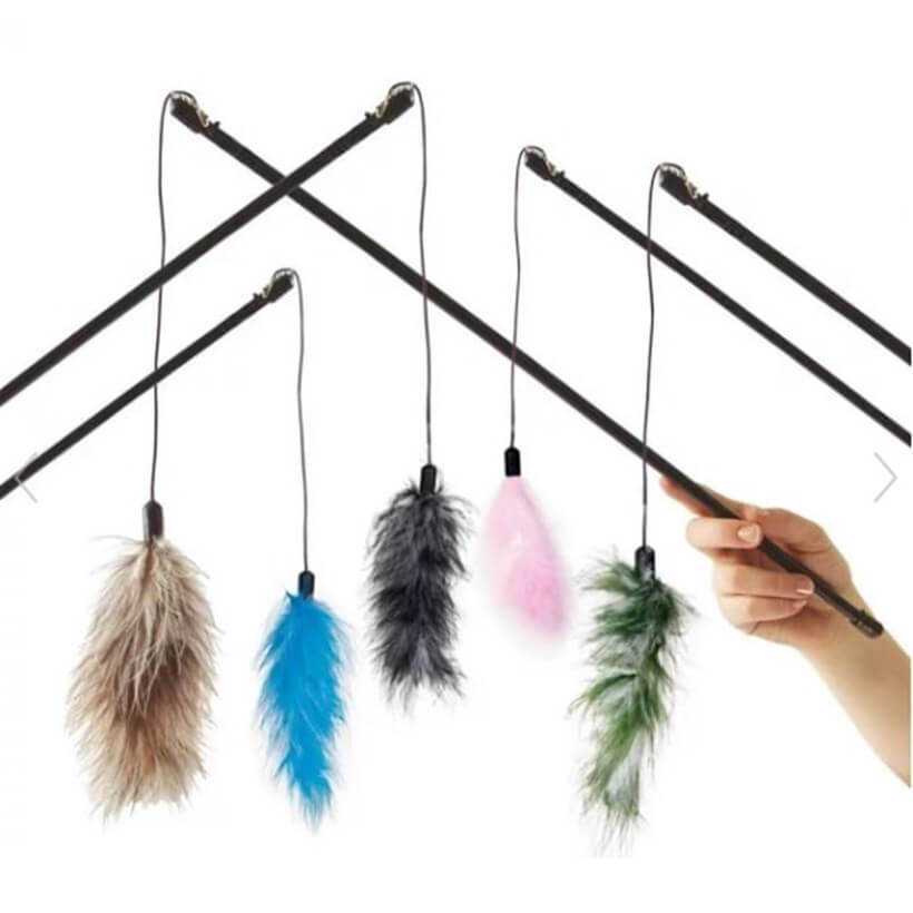 Karlie Feather Cat Teaser Wand for Active Play 50 cm