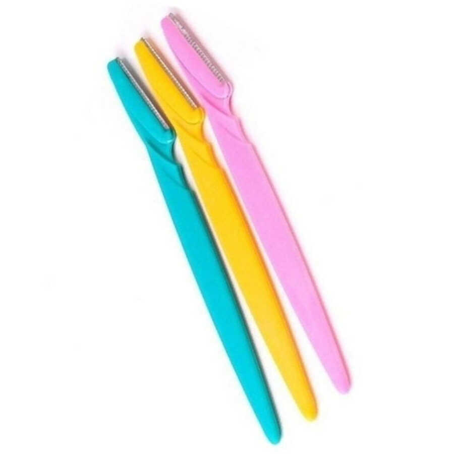 Point Eyebrow Razor 3-Pack for Precision Facial Hair Removal