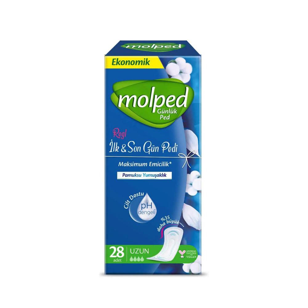 Molped Daily Pantyliners Large Breathable Liners 28 Count