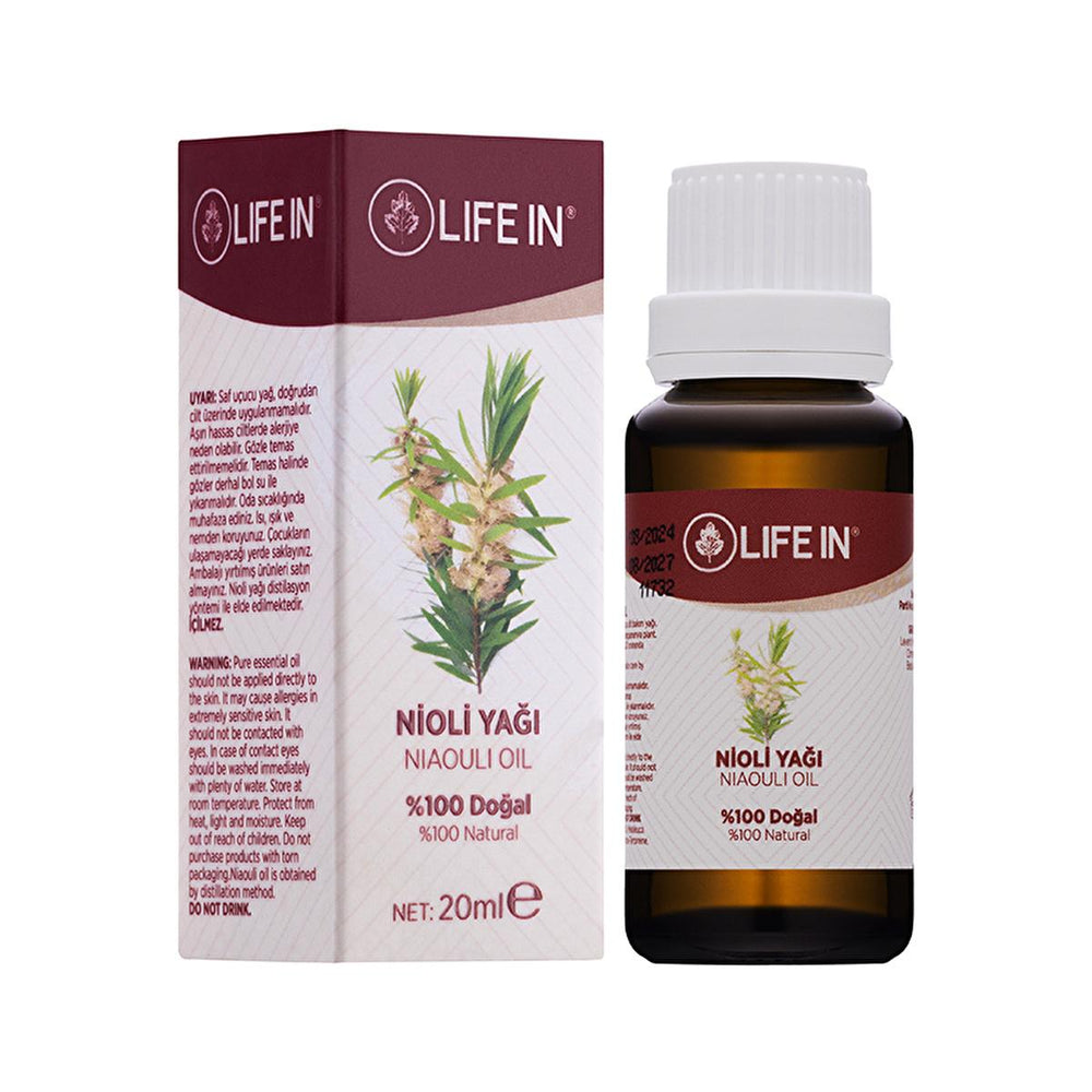 Life In Nioli Yağı - Melaleuca Quinquenervia Essential Oil for Natural Skin Care, 0.68 fl oz - Skin Care