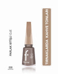 Flormar Glossy High-Pigment Nail Polish in 008 Mocha Mist 8ml