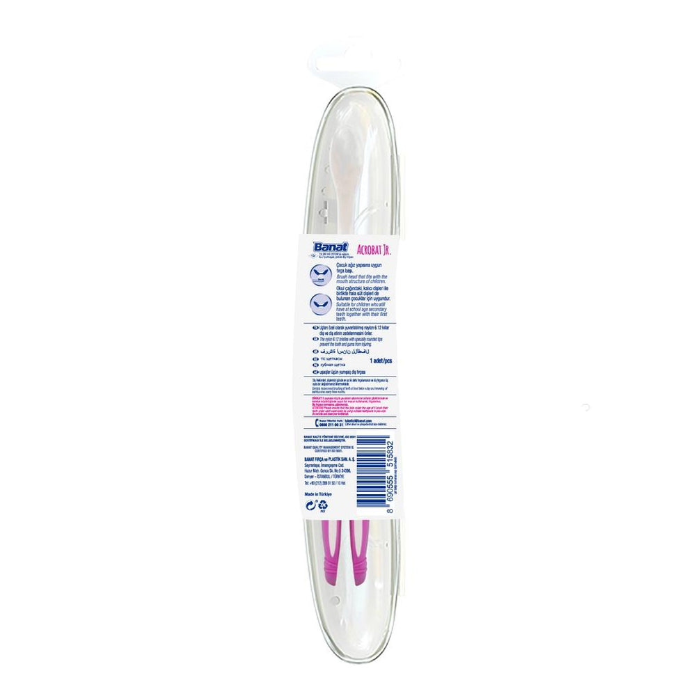 Banat Acrobat Soft Toothbrush with Travel Case, 1 Count