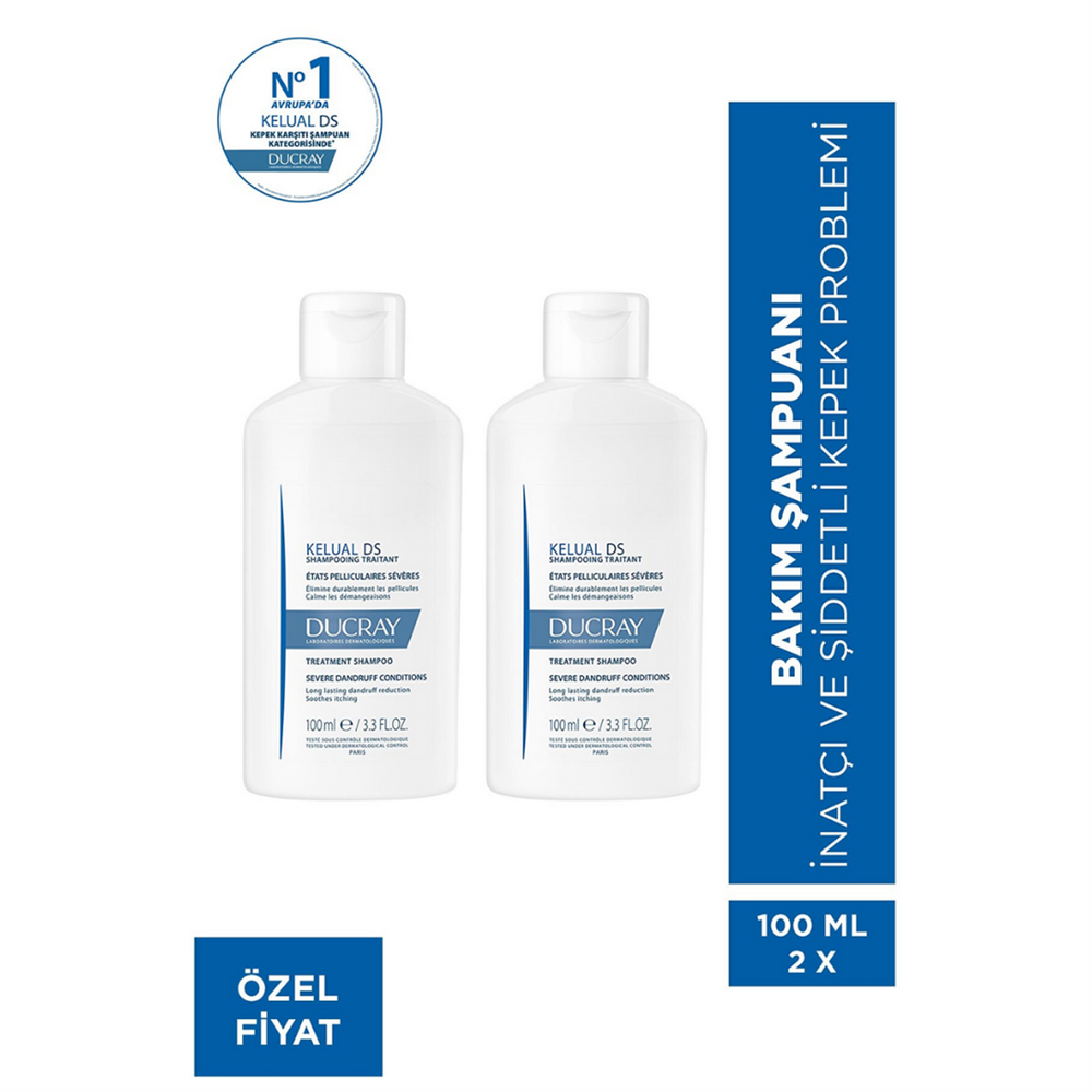 Ducray Kelual DS Anti-Dandruff Shampoo Duo Pack 2 x 100ml