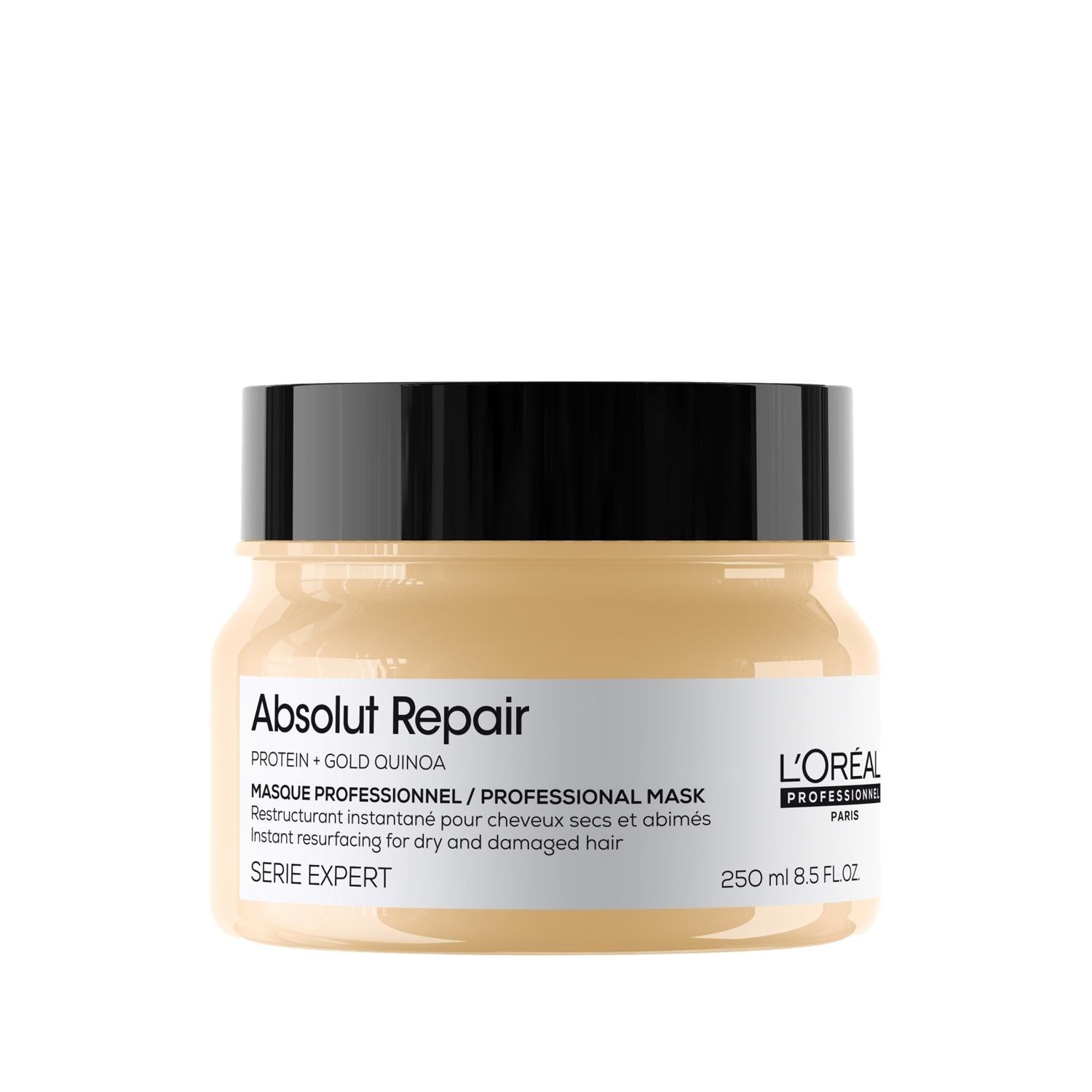 Loreal Professionnel Paris Serie Expert Absolut Repair Hair Repair Mask for Damaged Hair - 250ml Professional Hair Care Loreal Professionnel Absolut Repair Mask for Damaged Hair Loreal Professionnel Paris, Serie Expert Absolut Repair, Hair Repair Mask, Damaged Hair Treatment, Professional Hair Care, Hair Care, Repair Mask, Nourishing Hair Treatment, Salon Quality Hair Products, Hair Restoration, Deep Conditioning, Damaged Hair Repair