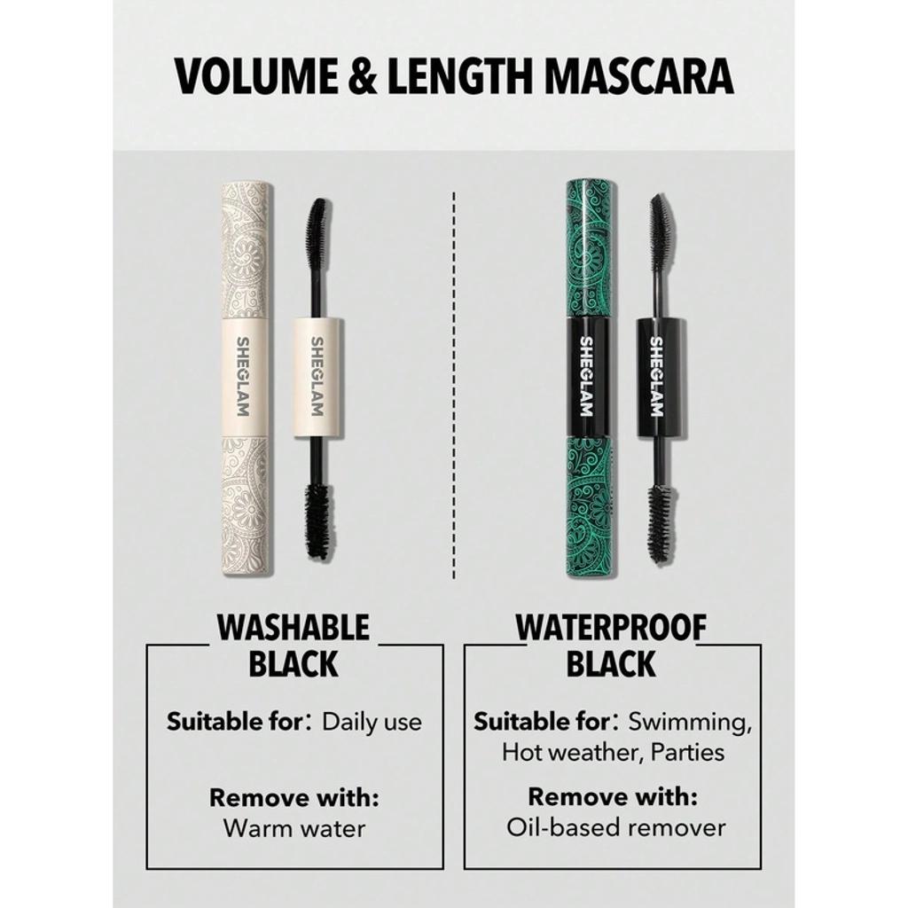 Sheglam All-In-One Volume &amp; Length Mascara in Washable Black