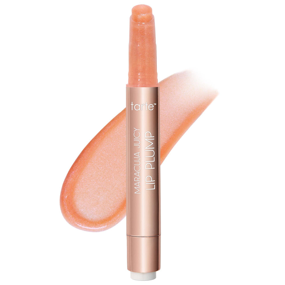 Tarte Maracuja Juicy Lip Plump Gloss: Hydrating, Vegan Lip Plumper for Fuller Lips & Stained-Glass Shine Tarte Maracuja Lip Plumper: Hydrating Gloss for Fuller Lips Maracuja lip plump gloss, plumping lip balm, hydrating lip gloss, vegan lip plumper, cruelty-free lip gloss, long-wearing lip gloss, lip plumper with hyaluronic acid, superfruit lip treatment, lip gloss, lip plumper, lip balm, maracuja, superfruit complex, vitamin E, hyaluronic acid, cushion comfort XL complex, buildable coverage, stained-glass 