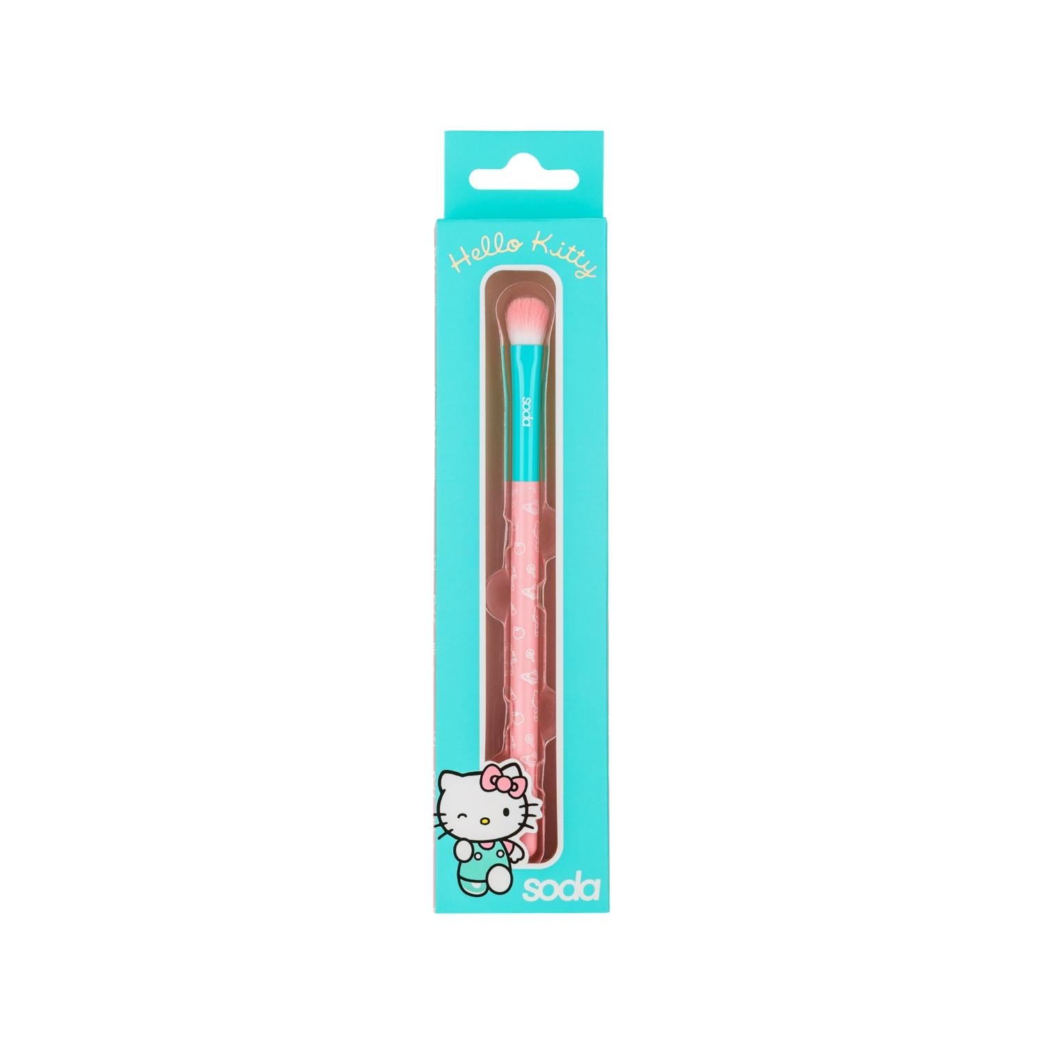 Soda Hello Kitty Makeup Brush - Flat Face Brush for Smooth Makeup Application Soda Hello Kitty Makeup Brush for Smooth Application Hello Kitty makeup brush, flat face brush, affordable makeup tools, Soda Hello Kitty, makeup brush set, cosmetic brush, Hello Kitty merchandise, makeup accessories, face powder brush, blush brush