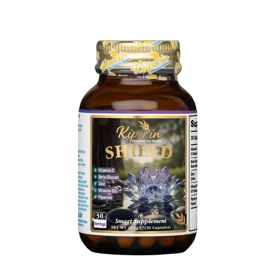 Kiperin Shield Vitamin C & Beta Glucan Supplement 30 Capsules